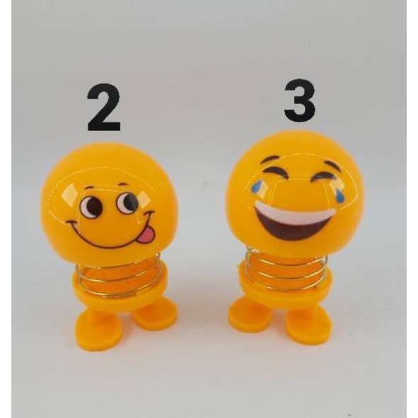 Per Emot EMOJI Pajangan GOYANG DashBord Mobil