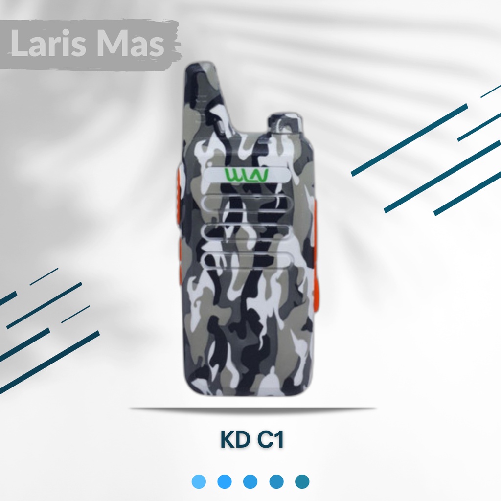 Radio HT WLN KD C1 Loreng Putih UHF / Handy Talky WLAN KDC1 KD-C1