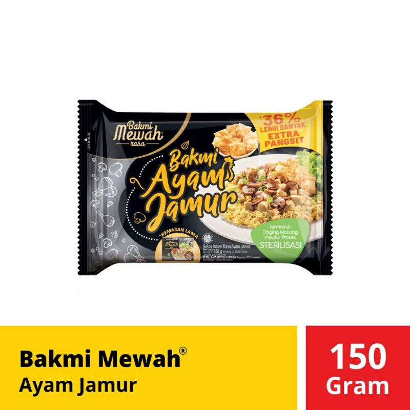 Bakmi Mewah Rasa Ayam Jamur Bakmie Instan Mie Instan