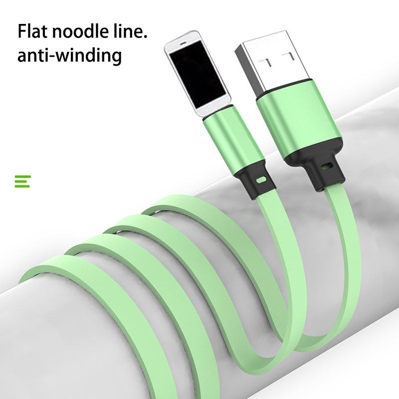 Kabel Charge Usb Yang Dapat Ditarik Untuk Samsung S8 S10 Soft Liquid Silicone Type-c Kabel Charge Cepat Untuk Huawei Mate20 P30 Oppo Vivo