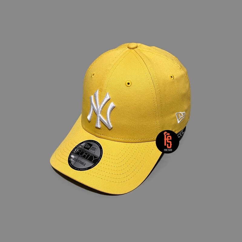 TOPI NEW ERA ORIGINAL NEW YORK YANKEES LIGHT YELLOW WHITE