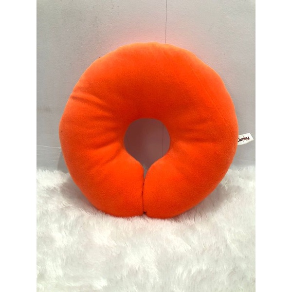 COD Bantal Leher Travel Warna Polos | Bantal Leher Aksesoris Travel