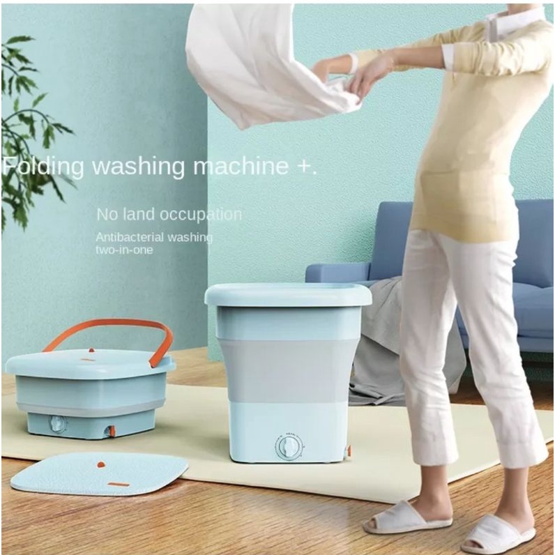 MESIN CUCI 12L LARGE PORTABEL/MESIN CUCI LIPAT Folded Washing machine LARGE 11.5-12 liter dengan pengering with dryer with blue light untuk membunuh kuman penyakit