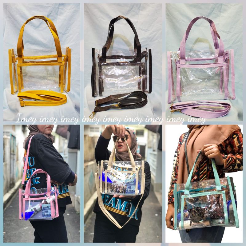 Tas Mika Pvc Lucu Tas Selempang Handbag Jelly Mika