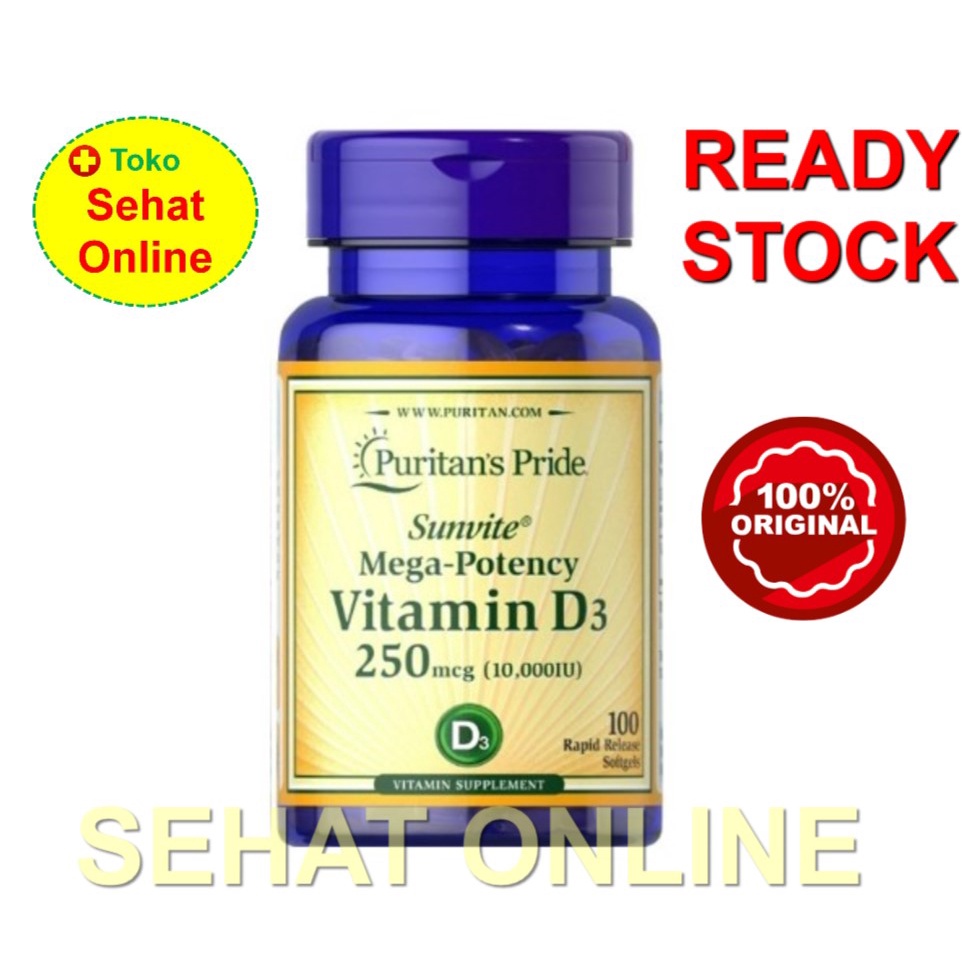 Puritan Pride Vitamin D3 10000 IU - 100 Softgels