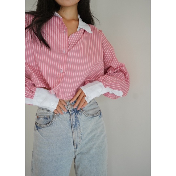 KOOZEE - MILLIE CROP SHIRT - CROP SHIRT WANITA