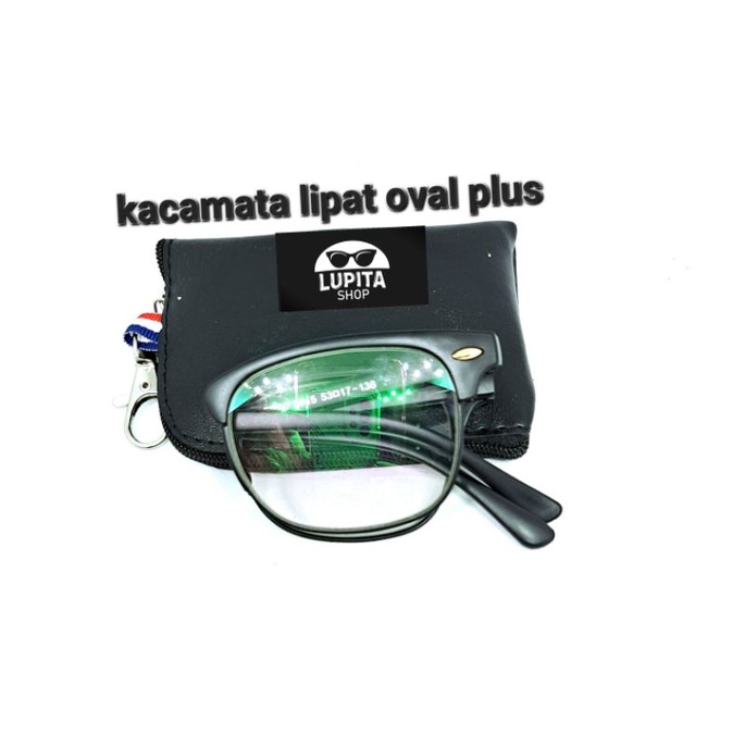 KACAMATA BACA PLUS LIPAT OVAL +1.00 sd +3.00 ANTI RADIASI