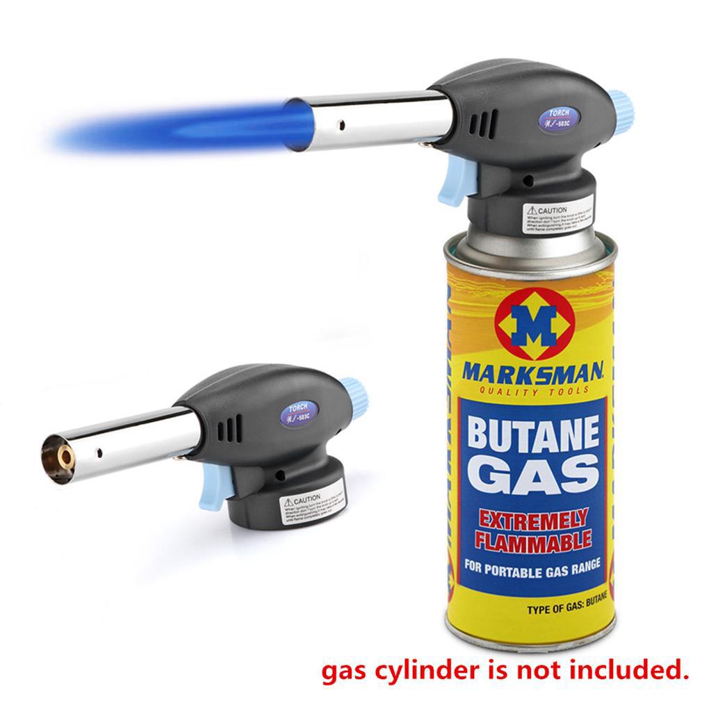 Flame Gas Torch Desserts Baking Suhu Tinggi Blowtorch Soldering Lighter Pemanas Flamethrower Las Burner Camping BBQ