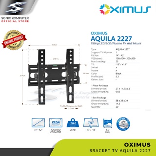 Bracket TV Tilt LCD LED Monitor 14” - 42” OXIMUS Aquila 2227