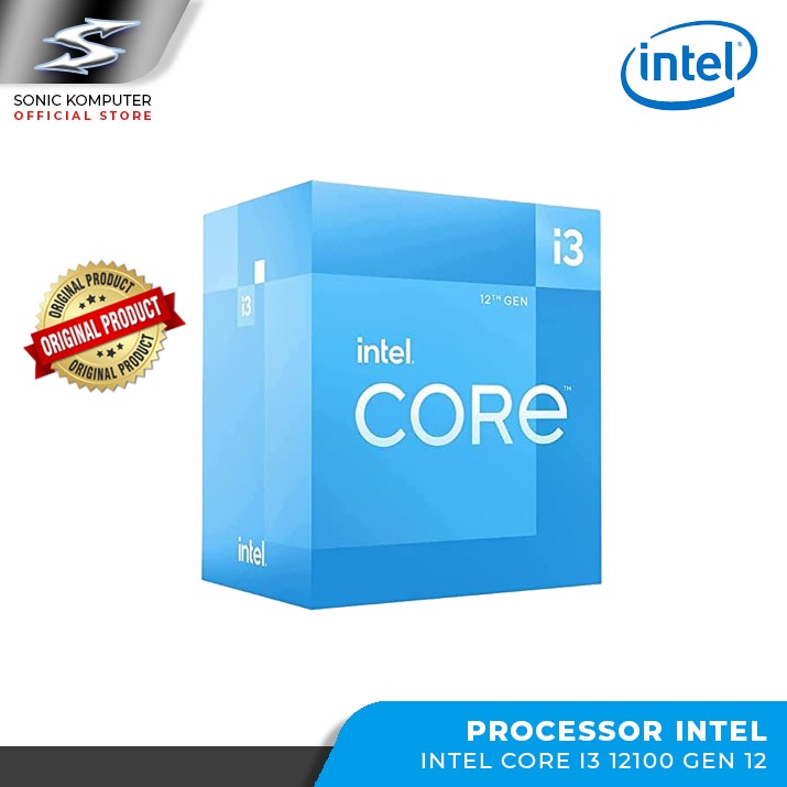 Processor Intel Core i3 12100 Box Soket LGA 1700 Up To 4.3GHz