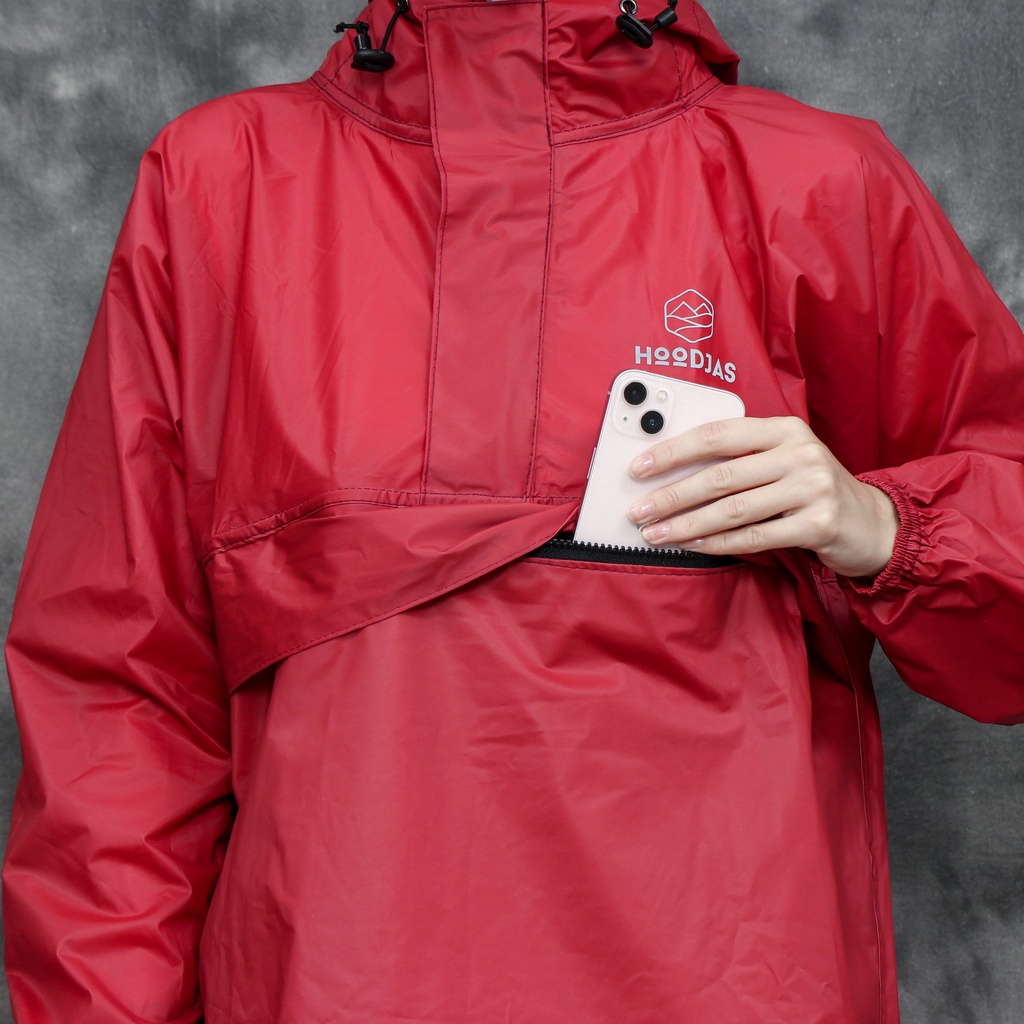 HOODJAS KANGAROO RAINCOAT Paket Couple Jas Hujan Saku Kangguru Pria Wanita Dewasa Anti Air Bahan PVC
