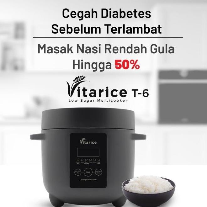 Jual Terjangkau Vitarice T6 Low Carbo Rice Cooker Penanak Nasi Rendah