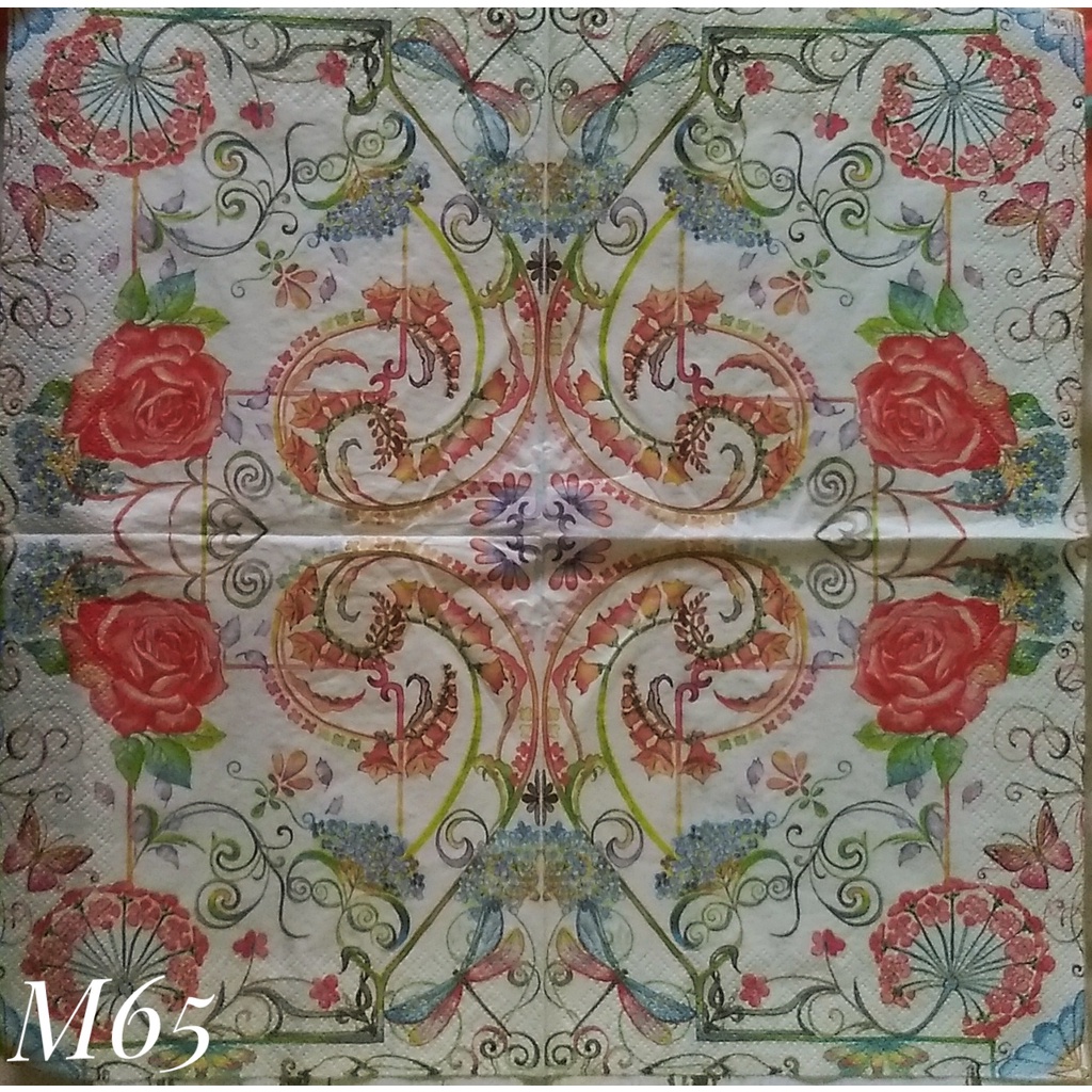 

Napkin Euro Motif M65 / Tissue Decoupage