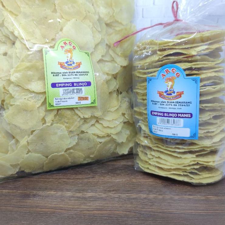 

(M-4-U✓) Emping Blinjo Super Spesial / Manis Argo 500gr Remuk terviral