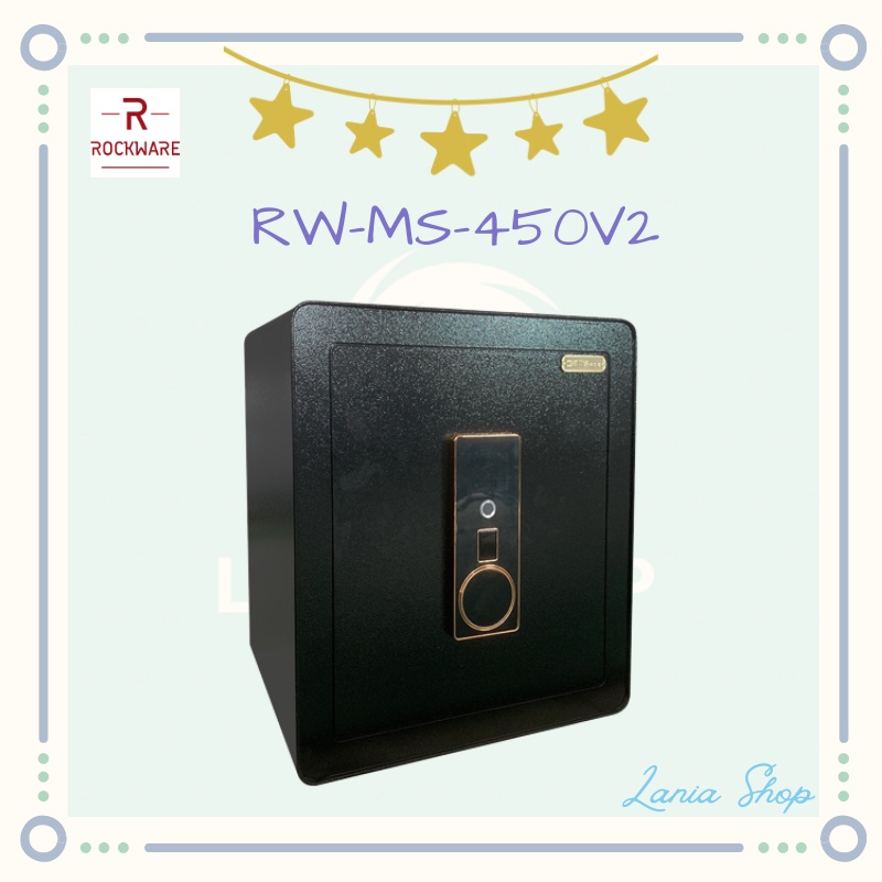 ROCKWARE Safety Box with Fingerprint Lock - 45x40x33cm - RW-MS-450V2