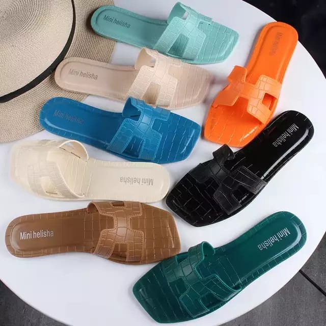 Sendal Sandal Flat Jelly Fashion Dewasa Model H3rm3s Sandals