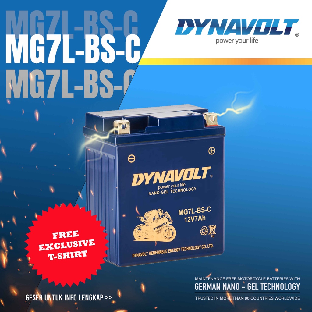 Jual Dynavolt Aki Motor Nano Gel Mg L Bs C Ah Vespa Modern Yamaha R Xmax Shopee Indonesia