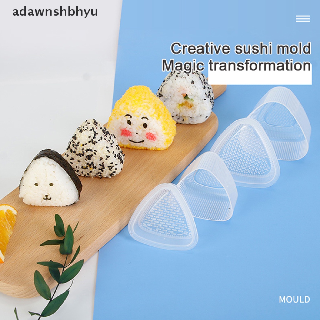 Adawnshbhyu Sushi Rice Ball Mold Cetakan Segitiga Cetakan Aksesoris Dapur Segitiga Untuk Dapur Sushi Tools Rice Ball Maker Rice Ball Bento Machine Mold ID