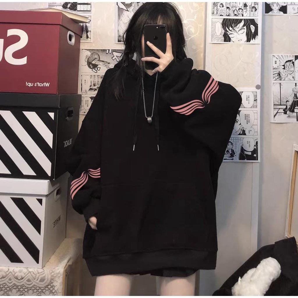 [COD] Sweater Hoodie Oversize Butterfly LD130