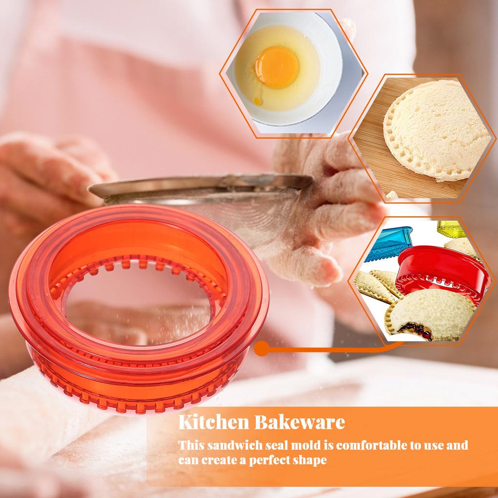 Sandwich Sealer Reusable Mold Sandwiches Press Mold School Lunch Pie Maker DIY Portable Alat Baking Molding Bakeware