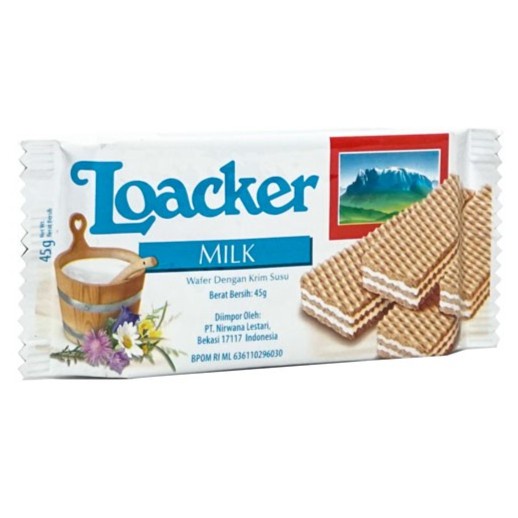 

Loacker Milk / Wafer Dengan Cream Susu 45 Gr