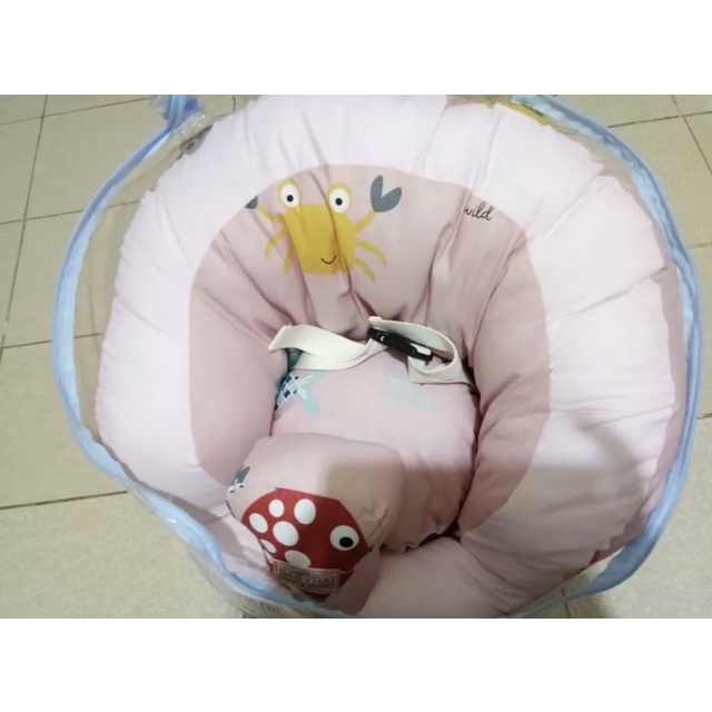 Baby hai kursi sofa harvey bayi belajar duduk bahan kain dengan gesper / penahan