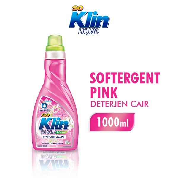 Soklin Deterjen Cair Soft Botol 1000 ml