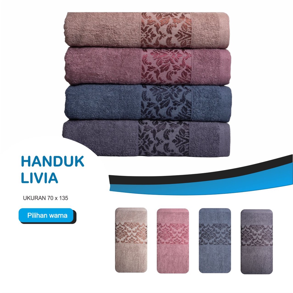 Handuk Mandi Katun Dewasa Ukuran 70x135cm Classic - Sandy Collection