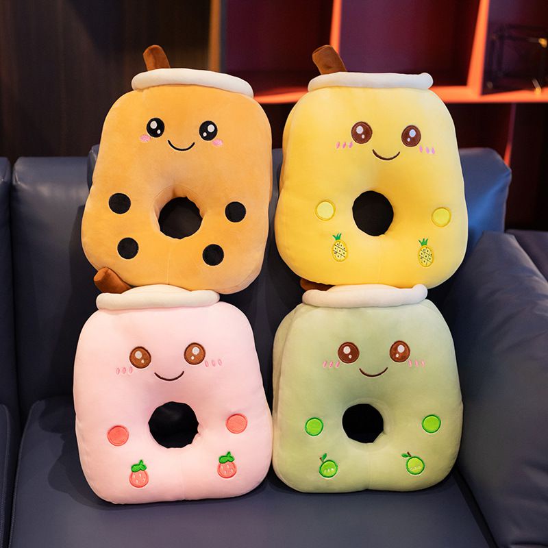 Mainan Bantal Guling Anak Cuddly Bubble Tea Boba Cup Plush Untuk Anak 70+karakter