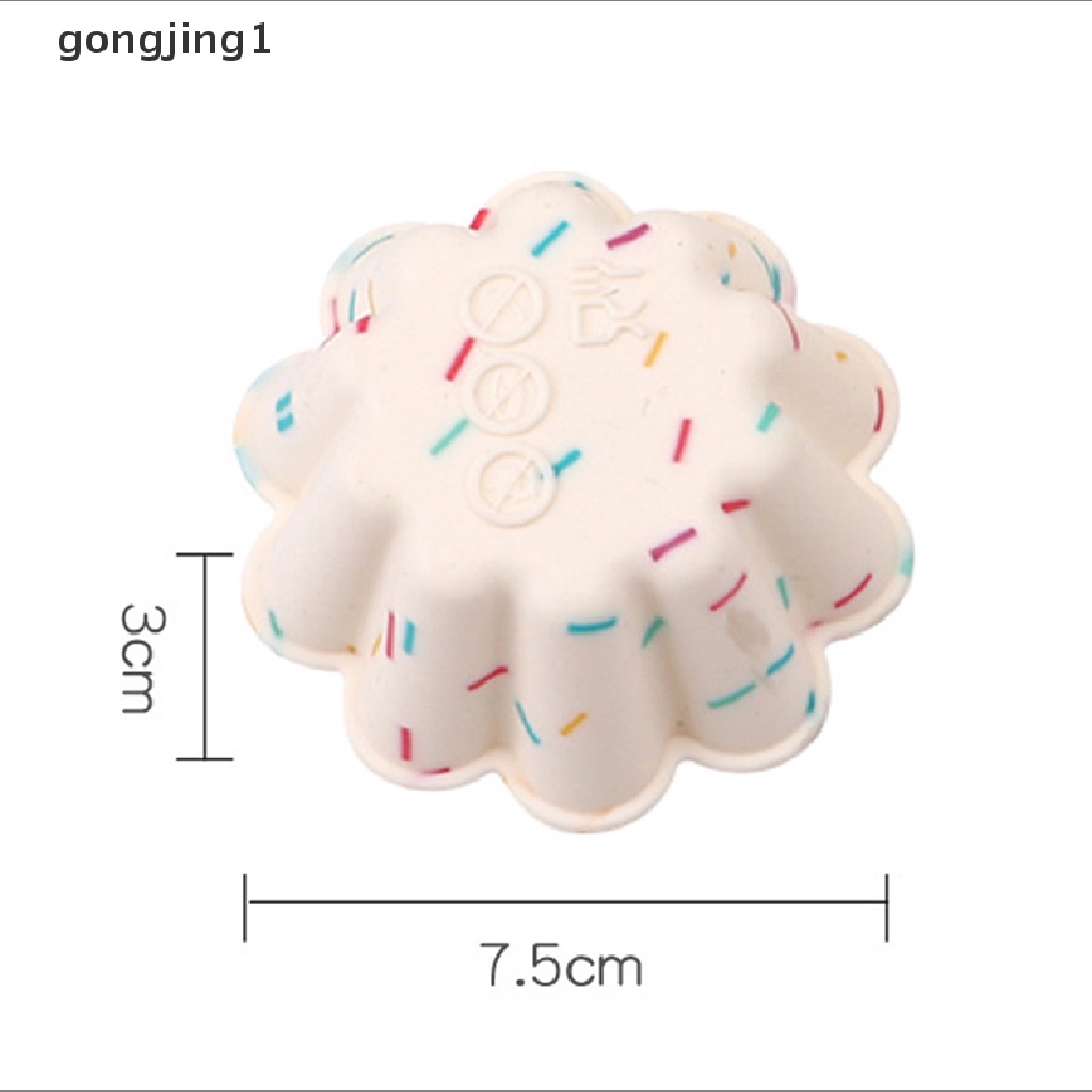 Ggg 4Pcs Cupcake Cetakan Silikon Cup Cake DIY Decorag Bakeware Baking Tools ID