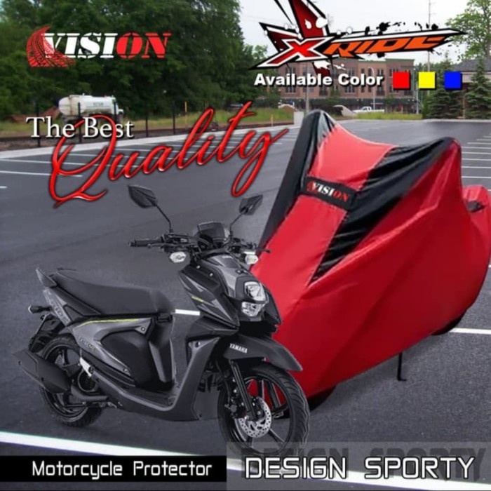 SARUNG COVER PENUTUP BODY MOTOR VARIO SCOOPY GENIO MIO XRIDE (MERAH