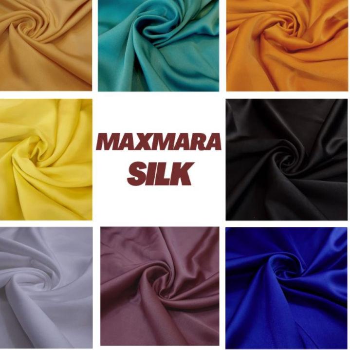 Jual Kain Maxmara Pure Silk Ori Kain Maxmara Premium Maxmara Pure Silk Satin Silk