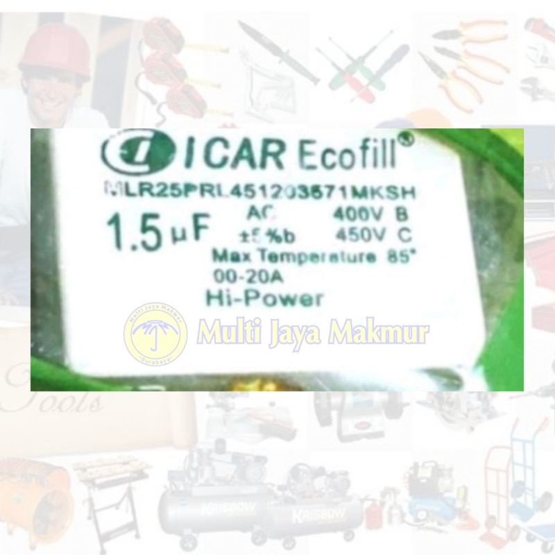 Capasitor Kotak Icar Ecofill/ Kapasitor / Elko / Condensator ICAR ECOFILL