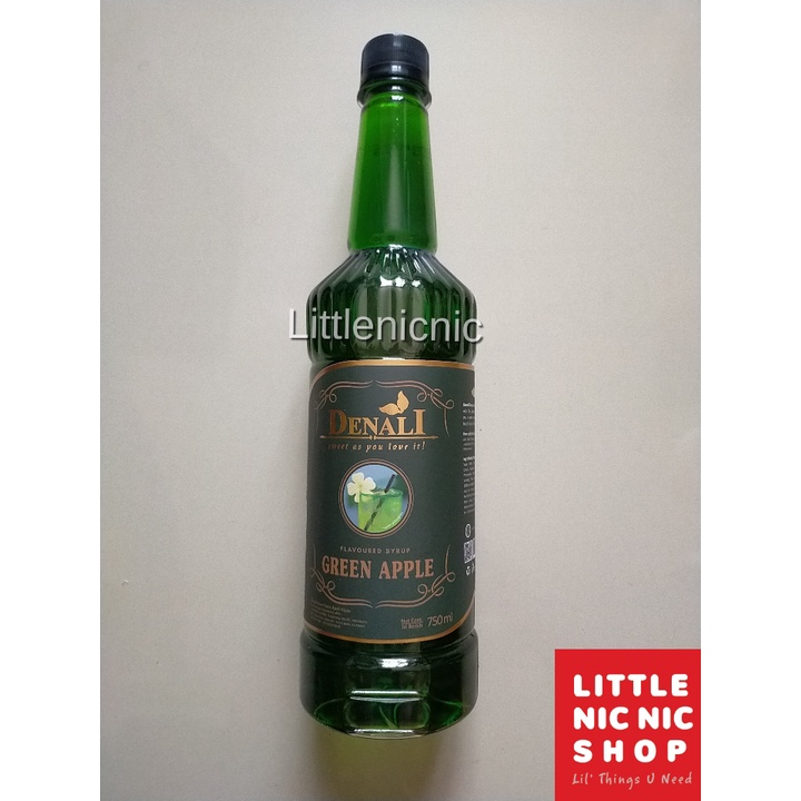 

Denali Green Apple Flavoured Syrup 750 ml sirup rasa Apel minuman cafe