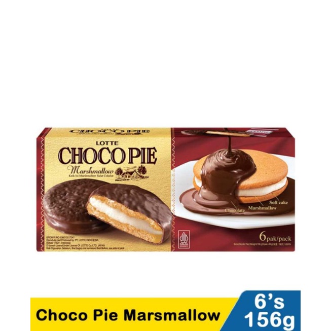 

Lotte Choco Pie Marsmallow 6'S 156G