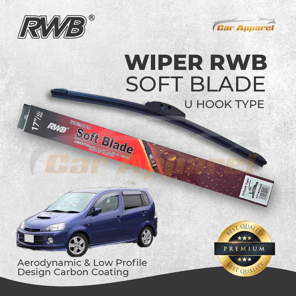 Wiper RWB Soft Daihatsu YRV Hybrid / Windshield Daihatsu YRV