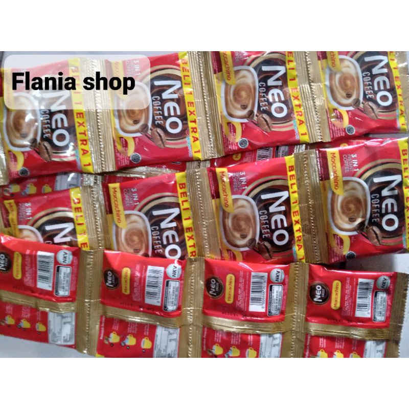 

PROMO TERMURAH Neo coffee renceng isi 15 sachet (moccachino)
