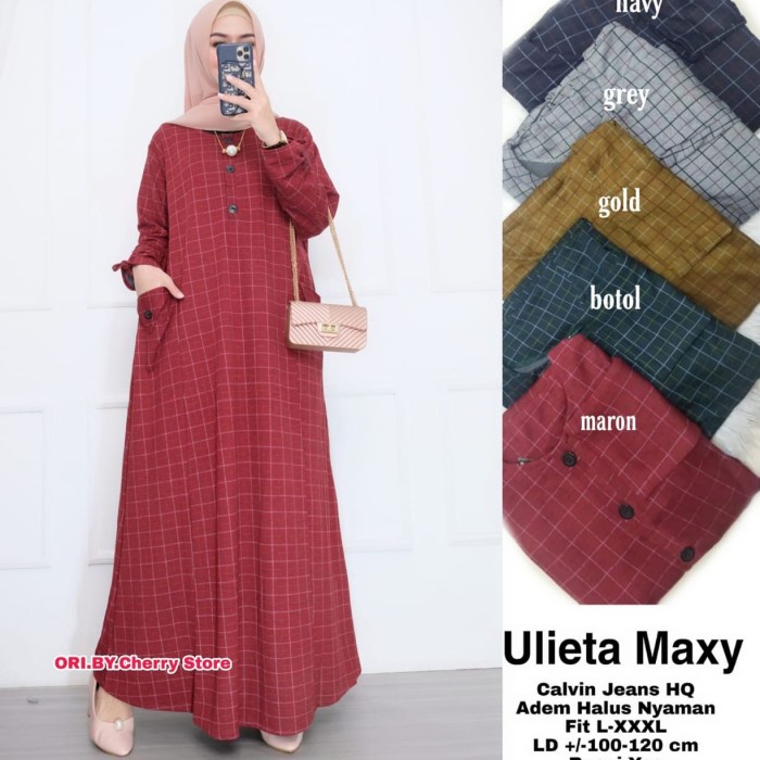 

NEW ULIETA MAXY GAMIS LONGDRESS TERUSAN WANITA TERBARU BUSUI MODIS