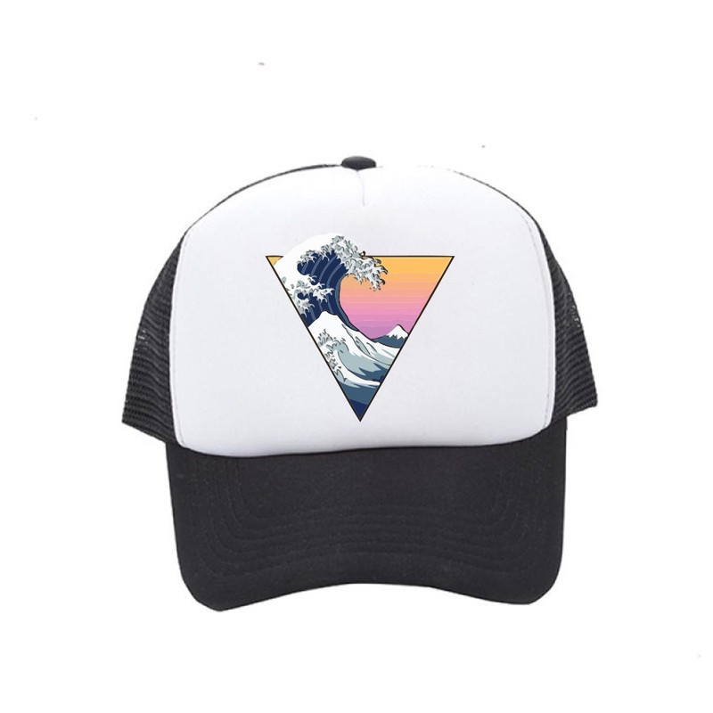 Topi Trucker Premium CAMOE Japan Wave Ombak Jepang