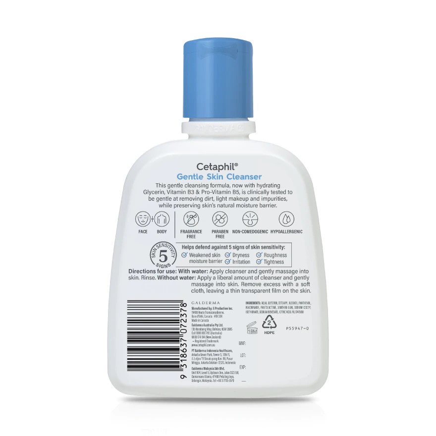 CETAPHIL GENTLE SKIN CLEANSER 250ML