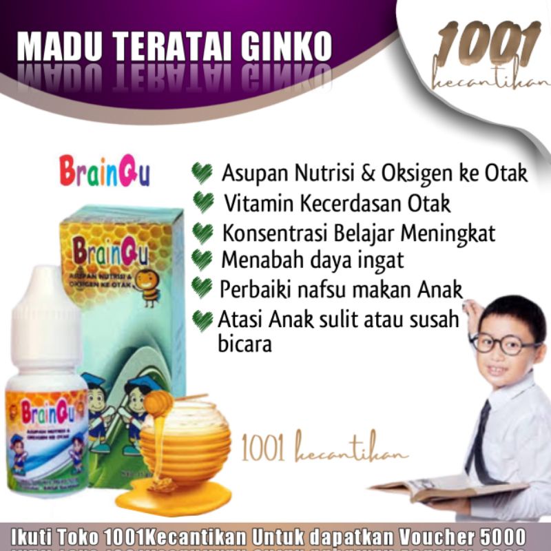 Madu Brainqu Original Multivitamin Otak Anak
