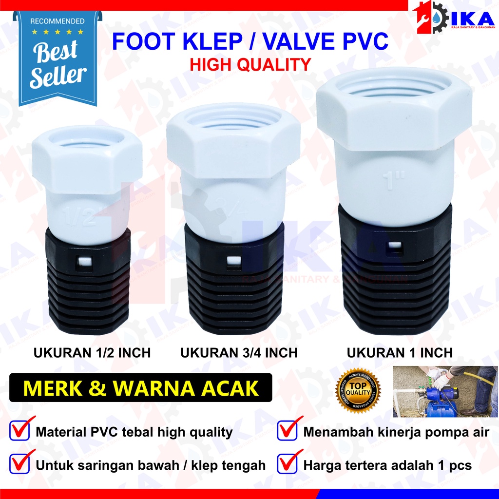 foot klep elva 1/2 inch pvc / saringan filter air / foot klep bagus