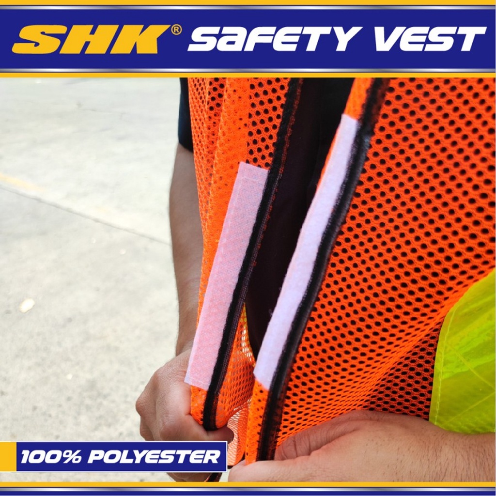 Rompi Proyek Jaring Safety Vest Orange Scot Lite size L SHK