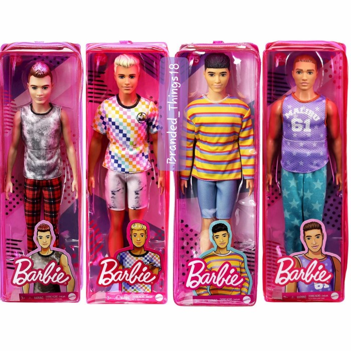Boneka Barbie Fashionistas Mattel Ken Barbie Cowok Ken 116 118 Boneka Laki