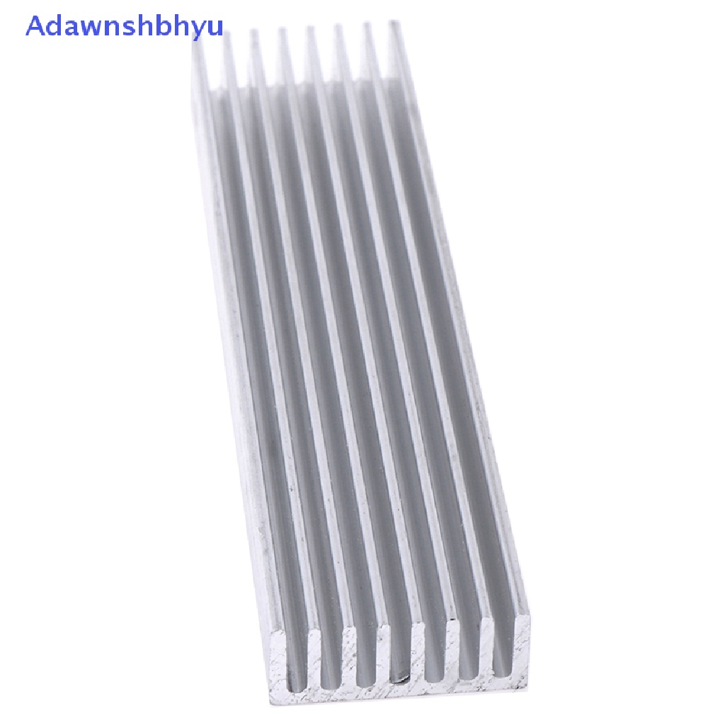 Adhyu 100 * 25 * 10mm Aluminium High Power Heatsink Elektronik Radiator ID