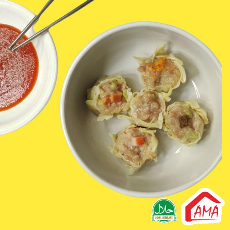 

[PRODUK T6Hjk] DIMSUM HALAL DIMSUM AYAM PREMIUM ( 50 pcs ) DNW