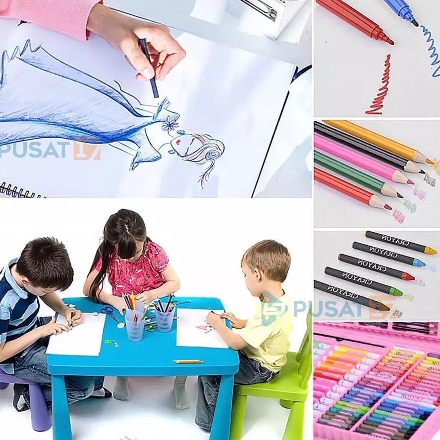 

TERBARUM➯ PUSAT17 ALAT TULIS SET CRAYON COLOURING SET 150PCS / ART SET 150PCS PENSIL WARNA SET ALAT LUKIS ANAK KRAYON SET Super Sale