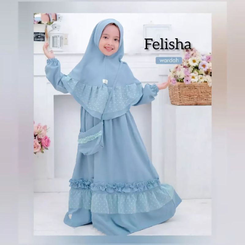 GAMIS SYARI ANAK PEREMPUAN 6 7 8 9 10 11 TAHUN/FELISHA SYARI KIDS GAMIS ANAK SHAKILA PREMIUM/PAKAIAN MUSLIM ANAK TERBARU/FAR MOSLEMSTORE