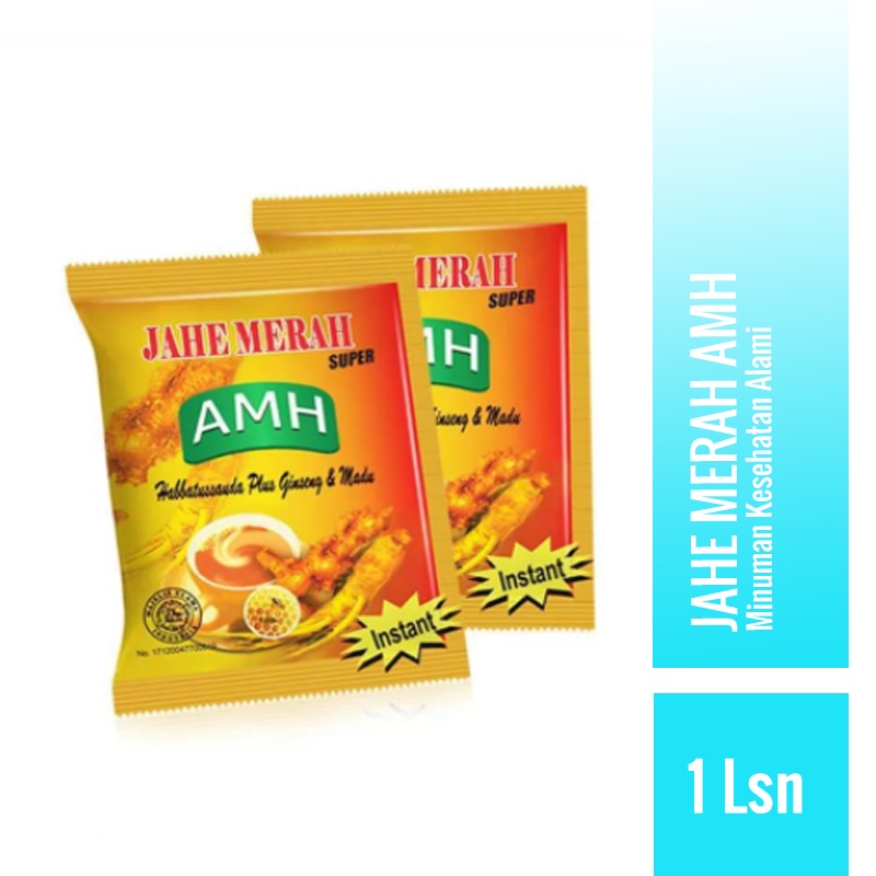 

AMH Super Amanah JAHE Merah Instan + Habbat Gingseng & Madu 1 Sachet Original