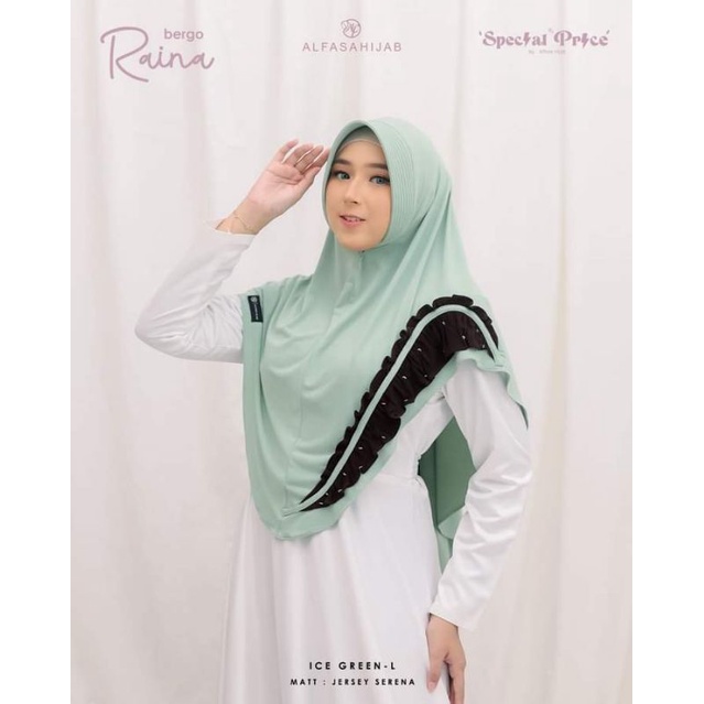 Alfasa Hijab Bergo Raina Jilbab Instan Jersey Serena